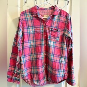 Hollister Womens Plaid Shirt